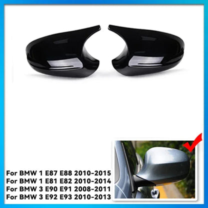 E90 E91 Black M3 Style Cover E81 E82 E87 E88 for BMW 1 3 Series E92 E93 Carbon Fiber M Look Rear Mirror Cap Car Accessories - Urbizia