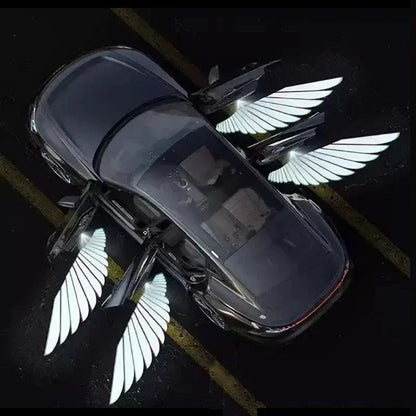 Car welcome light, car door light, sensing angel wing, car projector, atmosphere decoration, modified car door welcome light