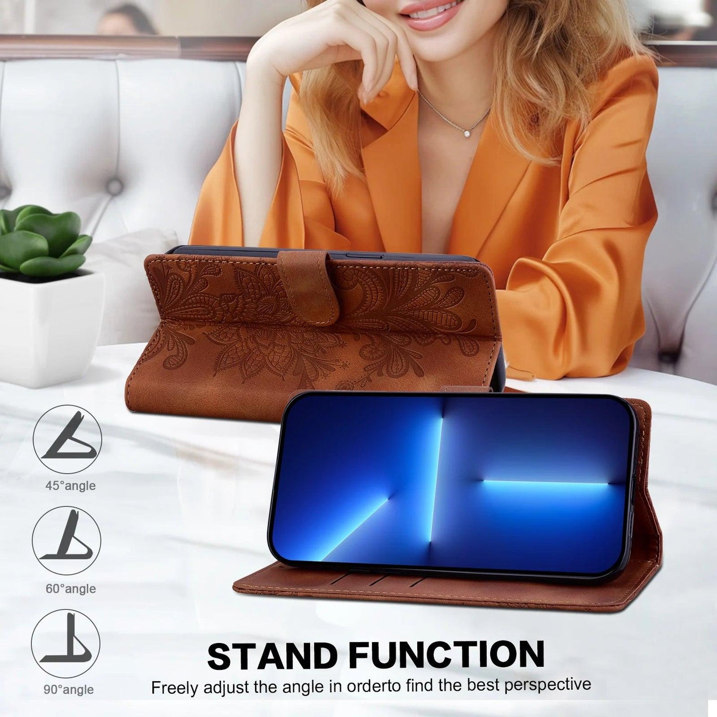 Magnetic Flip Leather Wallet Case for Samsung Galaxy