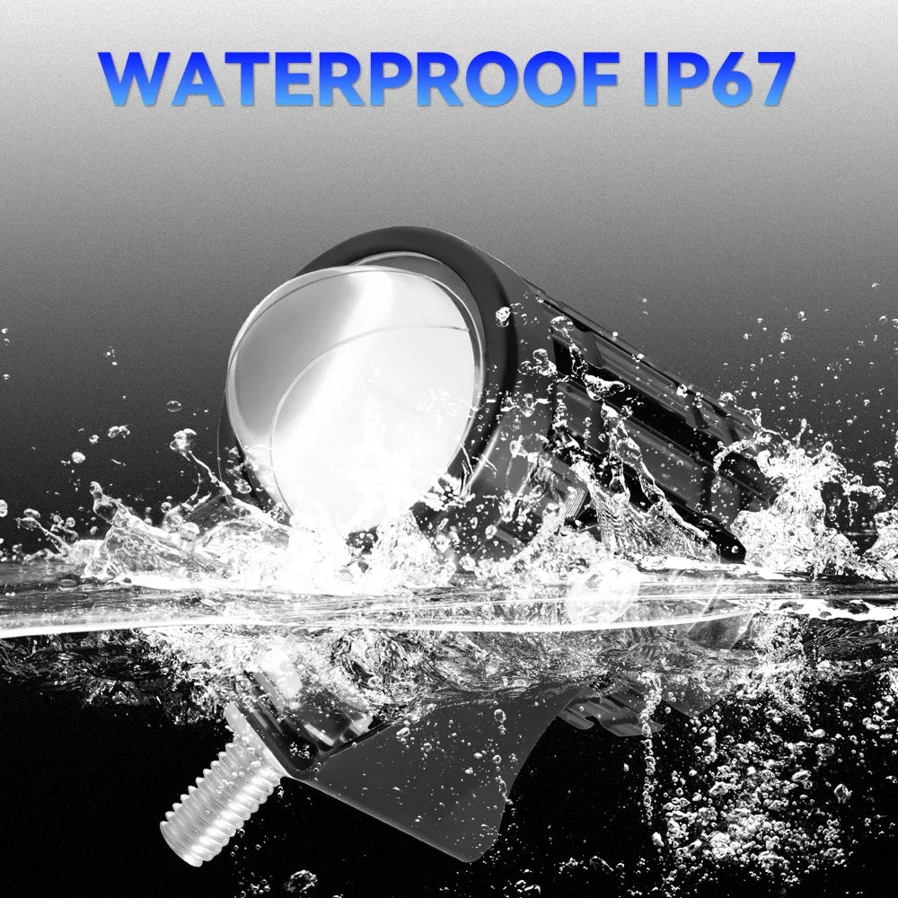 2pcs Motorcycle Led Headlight 12V High Bright Led Lights Lamp for Motorbike Moto Led Auxiliary Spotlights