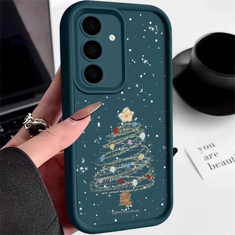 Christmas Tree Soft TPU Case for Samsung Galaxy – Festive Silicone Cover