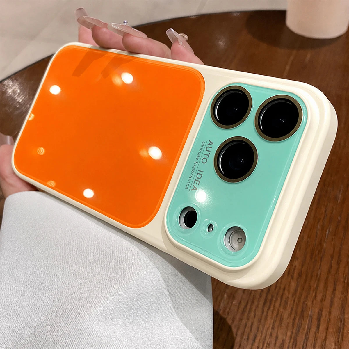 Fashion Dopamine Color-Block Phone Case, Tri-Color Shockproof Protective Cover with Anti-Fingerprint Finish, Raised Camera Lens Protection and Covered Buttons, Compatible With iPhone 13/14/15/16/17/18 Pro Max, Air, Pro and Pl