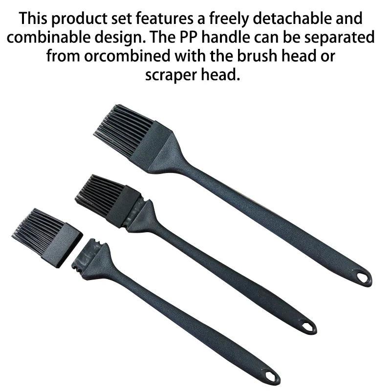 6-Piece Silicone Baking Tool Set – Spatula, Scraper, Oil Brush