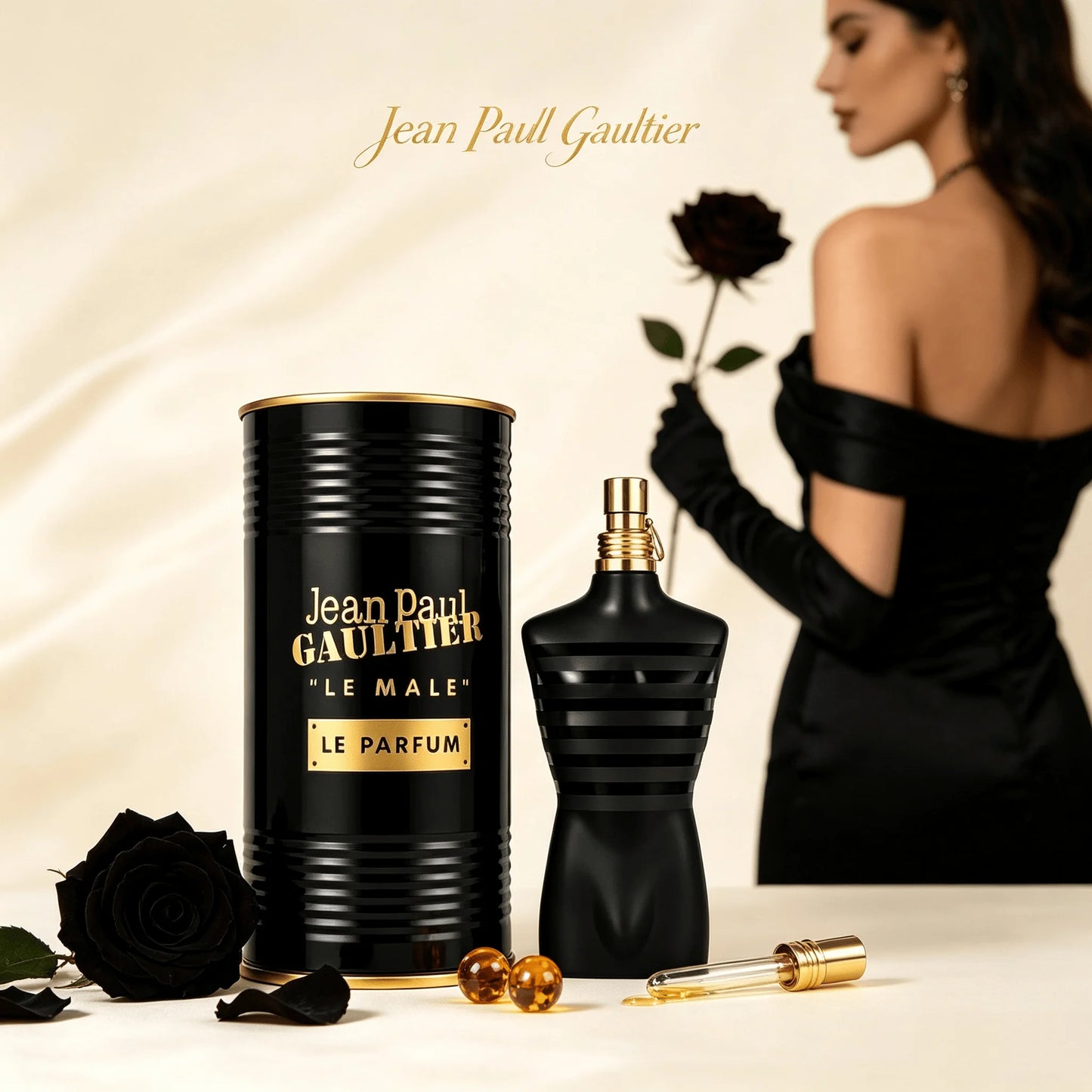 Jean Paul Gaultier Le Beau Eau De Toilette for Men - Long Lasting Addictive Aromatic Woody Mens Cologne with Bergamot, Coconut Wood & Tonka Bean - Designer Fragrance Spray