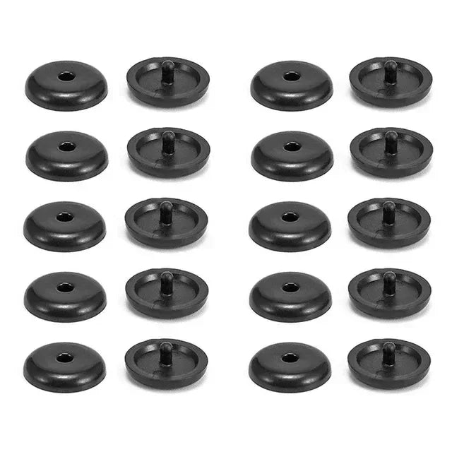 10 PCS Car Safety Seatbelt Stopper Buckle Auto Seat Belt Spacing Limit Stop Plastic Anti-slip Button Retainer Rivet Stud Clips - Urbizia