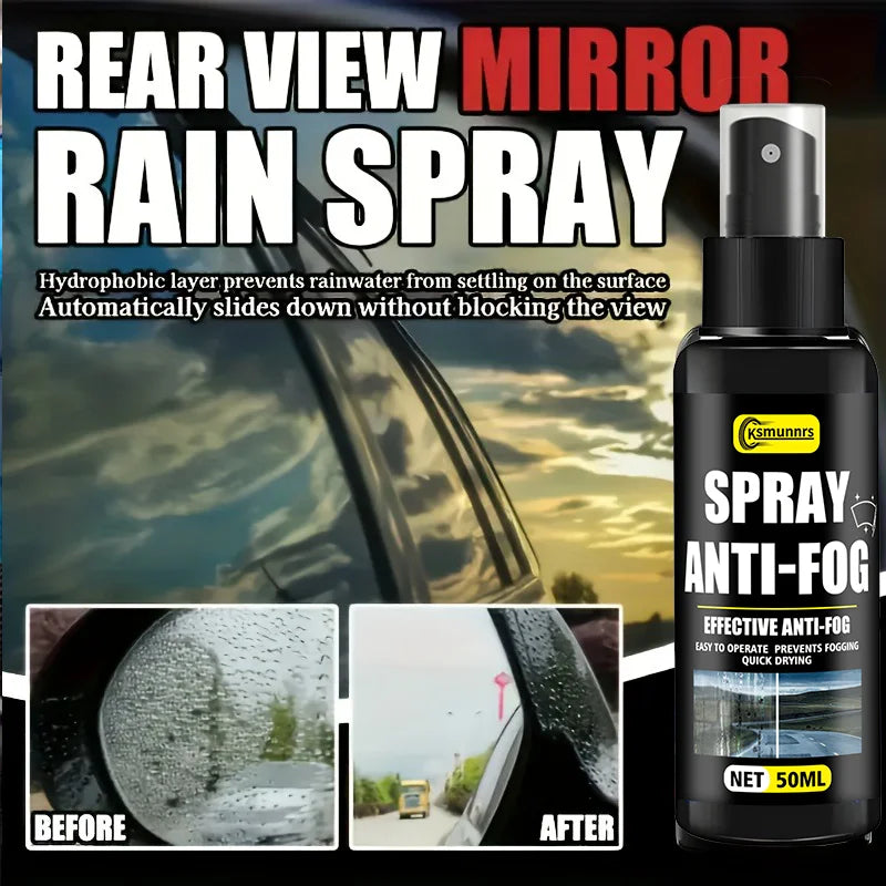 Motorcycle Helmet Anti-Fog Spray, Effectively Prevents Fogging, Enhances Visibility with Durable Nano Coating, Suitable for All