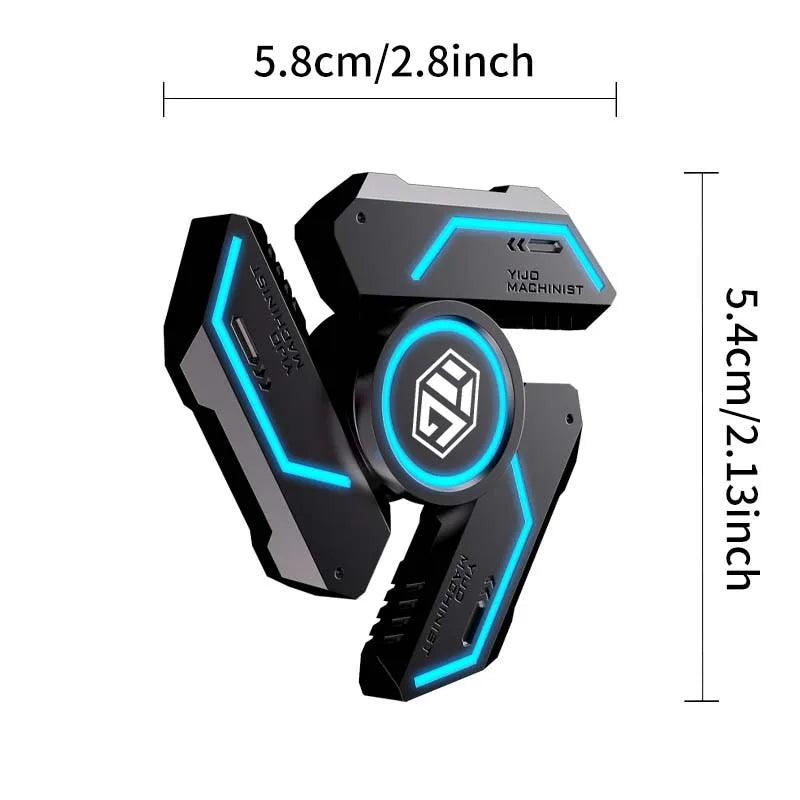 Metal Fidget SpinnerGlow in the dark Quiet Bearings, Stress Relief Toy for Kids & Adults, Cool Gift for Anxiety Relief