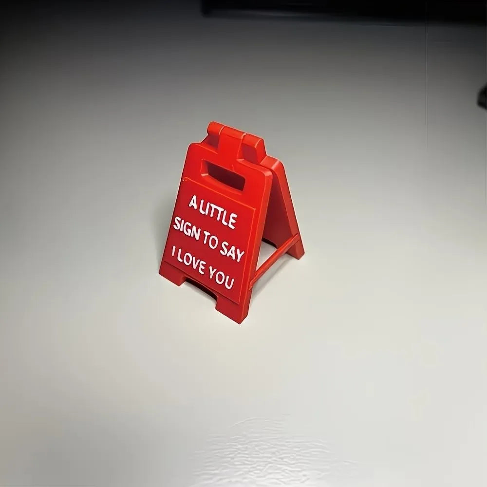 3D Printed Mini "I Love You" Sign - Plastic Desktop Decoration Suitable for Valentine's Day Gift, Wedding