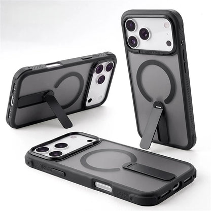 Candy Color Translucent Matte For Magsafe Cover For IPhone 17 16 15 14 13 18 Pro Max Magnetic Charging Bracket Shockproof Cover