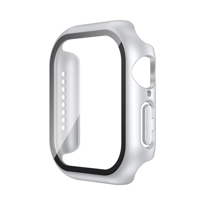 Tempered Glass+Case For Apple Watch 38mm 40mm 41mm 42mm 44mm 45mm 46mm Screen Protector Protective Cover iWatch 10 8 7 9 6 SE 5