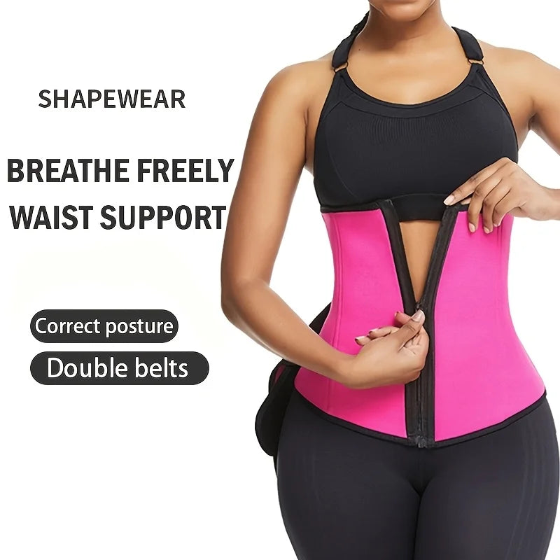 Adjustable Women's Waist Trainer Belt Postpartum Abdomen Tightening Buckle Closure Shapewear Comfortable Home Wear Underwear