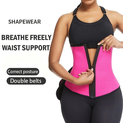 Adjustable Women's Waist Trainer Belt Postpartum Abdomen Tightening Buckle Closure Shapewear Comfortable Home Wear Underwear