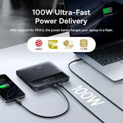 Baseus 100W 20000mAh Fast Charging Power Bank for Laptop