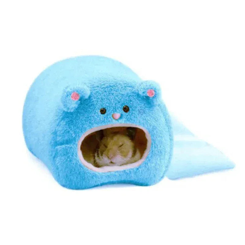 Hamster Soft Warm Bed Rat Hammock Pig Squirrel Winter Pet Toy Hamster Cage House Hanging Nest+Mat House Bed Animal Mice Rat Nest - Urbizia