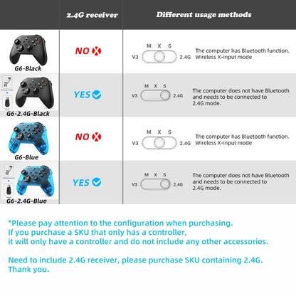 G6 Wireless Mobile Game Controller with Hall Trigger and Hall Joystick Supporting Switch/PC/Android/iOS