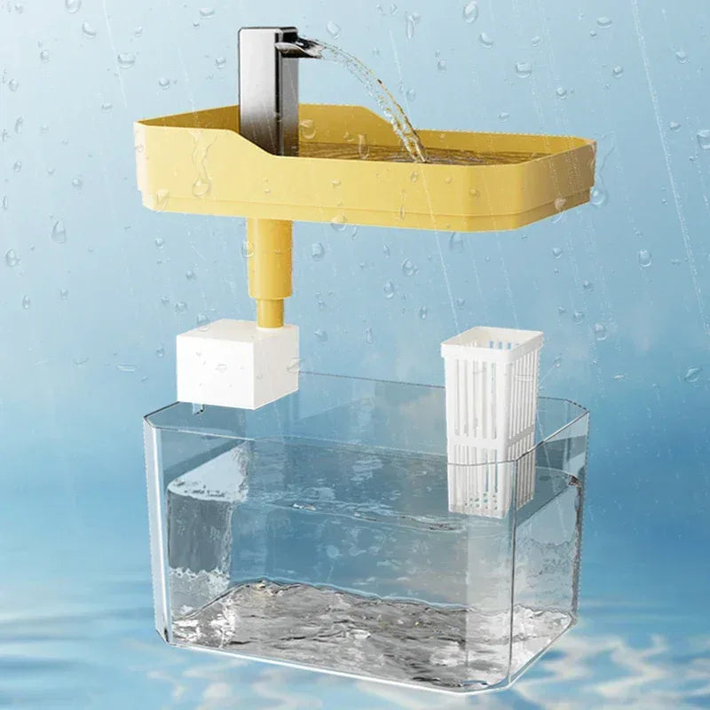 Hot transparent pet water dispenser plug-in automatic water drinker circulating and flowing out water smoothly pet water drinker - Urbizia