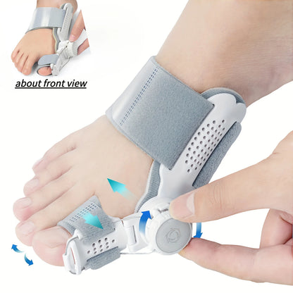 Adjustable Thumb Hallux Valgus Corrector and Toe Alignment Orthotic | Strong Support with Breathable Holes, Soft Cushioning