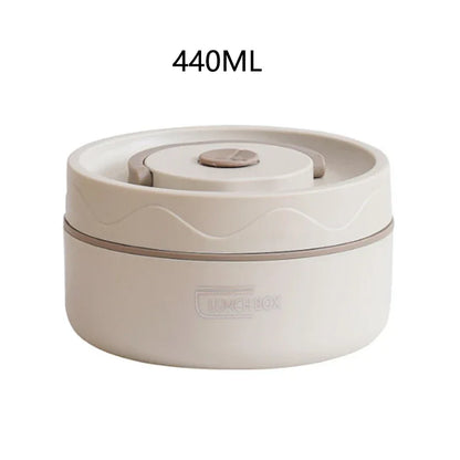 304 Stainless Steel Insulated Double-Layer Lunch Box with Bag