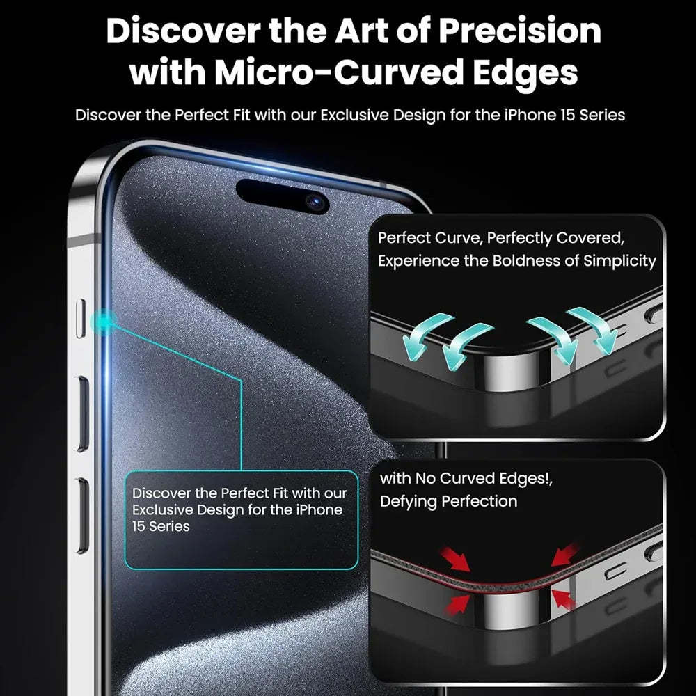 HD Screen & Camera Lens Protector Set for iPhone