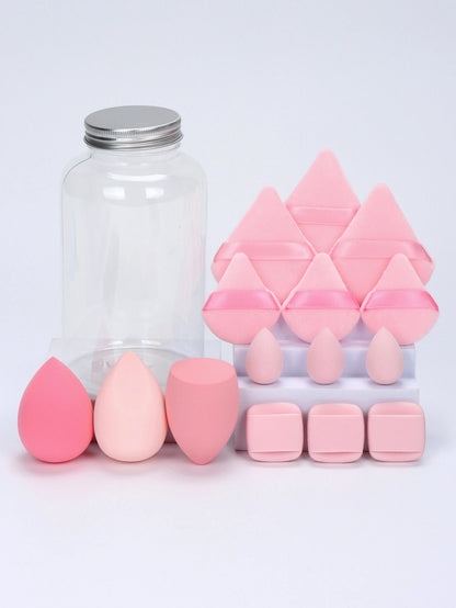 15-Piece Makeup Puff & Mini Sponge Set – Foundation & Air Cushion Tools