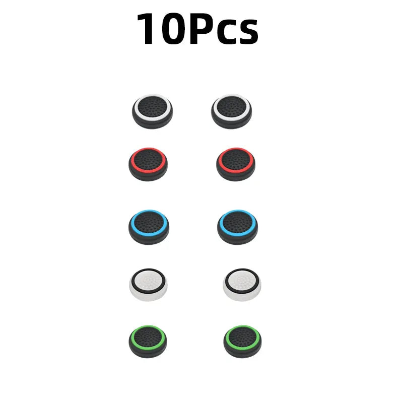 10PCS Non-slip Silicone Analog Joystick Thumbstick Thumb Stick Grip Caps Cases For Switch2 PS3 PS4 PS5 Xbox Steamdeck Controller