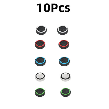 10PCS Non-slip Silicone Analog Joystick Thumbstick Thumb Stick Grip Caps Cases For Switch2 PS3 PS4 PS5 Xbox Steamdeck Controller