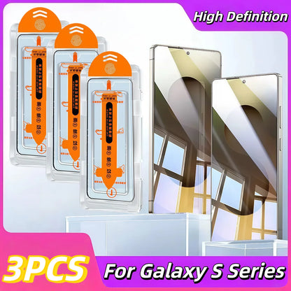 3PCS HD Tempered Glass Screen Protector with 9H Hardness for Galaxy S26/S26 Plus/S26 Ultra/S25/S24/S23/S22 /S21Series