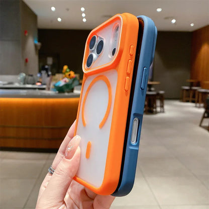 Luxury Transparent for Magsafe TPU Magnetic Case for iPhone 17 16 15 14 13 12 11 Pro Max Plus Air Wireless Charging Back Cover