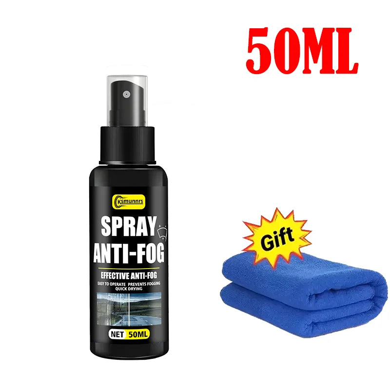 Motorcycle Helmet Anti-Fog Spray, Effectively Prevents Fogging, Enhances Visibility with Durable Nano Coating, Suitable for All