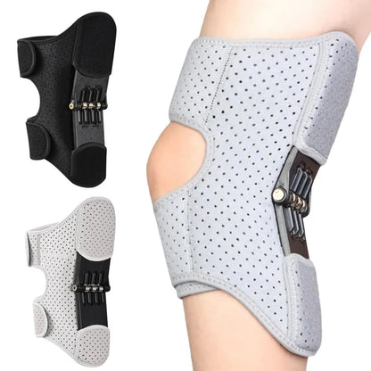 1PC Joint Support Knee Pad Non-slip Lift Pain Relief For Knee Power Spring Force Stabilizer Knee Booster Working Sports Elder