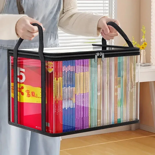 Clear PVC Storage Box | Flip-Top Lid & View Window | Multi-Use Organizer for Toys, Crafts & Supplies | Durable Gift Container - Urbizia