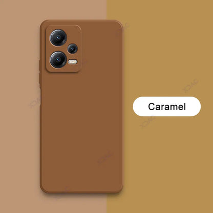 Luxury Double Liner Phone Case for Xiaomi POCO X5 Pro 5G Square Liquid Silicone Back Cover POCOX5 X5Pro 360 Soft Shockproof Bags