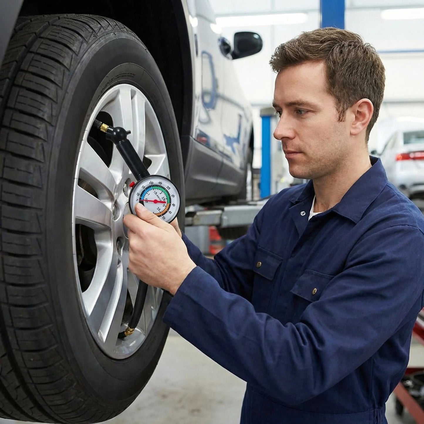 1pc Tire Pressure Gauge Car Tire Pressure Meter Car Tire Pressure Watch High Precision Tire Pressure Monitor