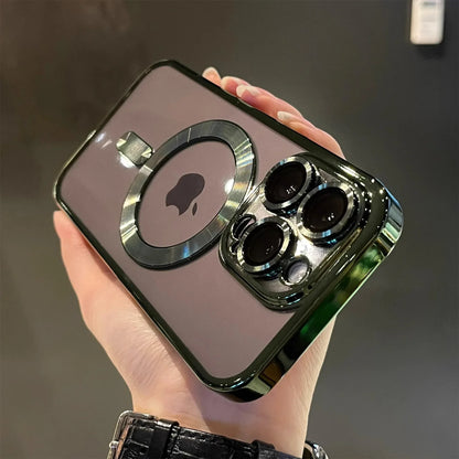 Luxury Magnetic Clear Case for iPhone Shockproof