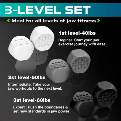 6pcs Anti-aging Jaw Exerciser Food-grade Silica Neck Face Toning Jawline Muscle Balls Slimming Face Tools Chin Cheek Lifting - Urbizia