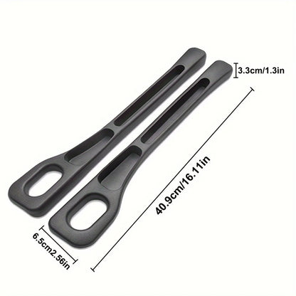 2pc Car Seat Gap Filler Organizer Pu Waterproof Car Seat Gap Plug Strip with 2 Grooves Seat Gap Storage Auto Interior Accessorie
