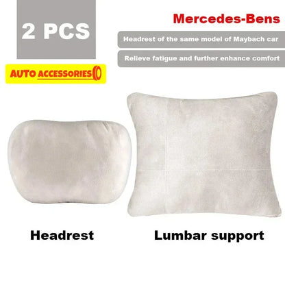 Car Headrest Neck Support Pillow – Maybach Design, Soft & Adjustable - Urbizia