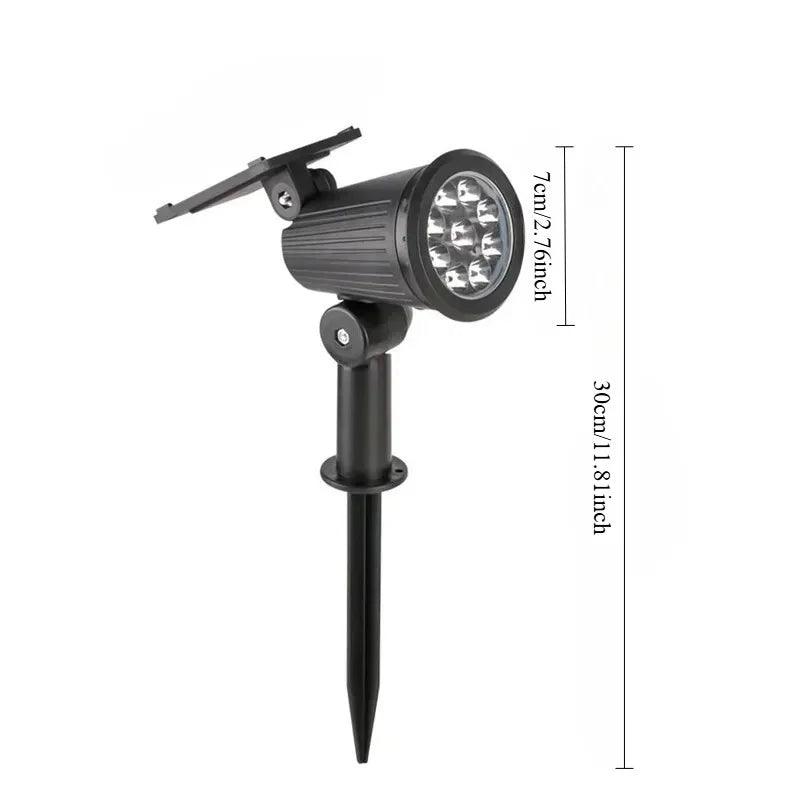 Solar Spotlight Outdoor Waterproof Spotlight with Adjustable Brightness Suitable for Garden Backyard Lane Courtyard Decoration