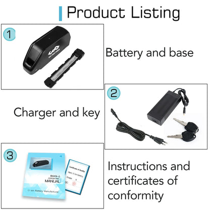 52V 25AH EBike Battery 21700 Cells 72V 15AH 52V 48V 25ah 20AH Powerful Downtube Polly L-G 60V 20AH E Bike Battery Pack for Scooter 1000W 1500W 2000W