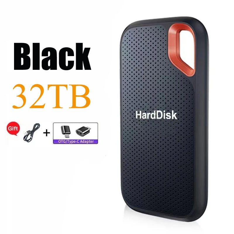 256TB External SSD Portable Solid State Drive 1TB Hard Drive Small Body Big Performance Basic Daily Storage