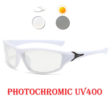 New Photochromic UV400 Hiking Cycling Sunglasses Men Women Outdoor Bicycle Sun Glasses Running Eyewear Sports Bike Goggles