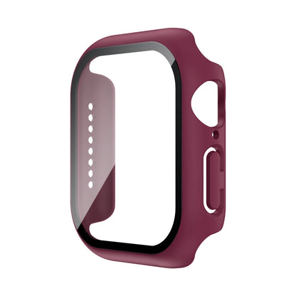 Tempered Glass+Case For Apple Watch 38mm 40mm 41mm 42mm 44mm 45mm 46mm Screen Protector Protective Cover iWatch 10 8 7 9 6 SE 5
