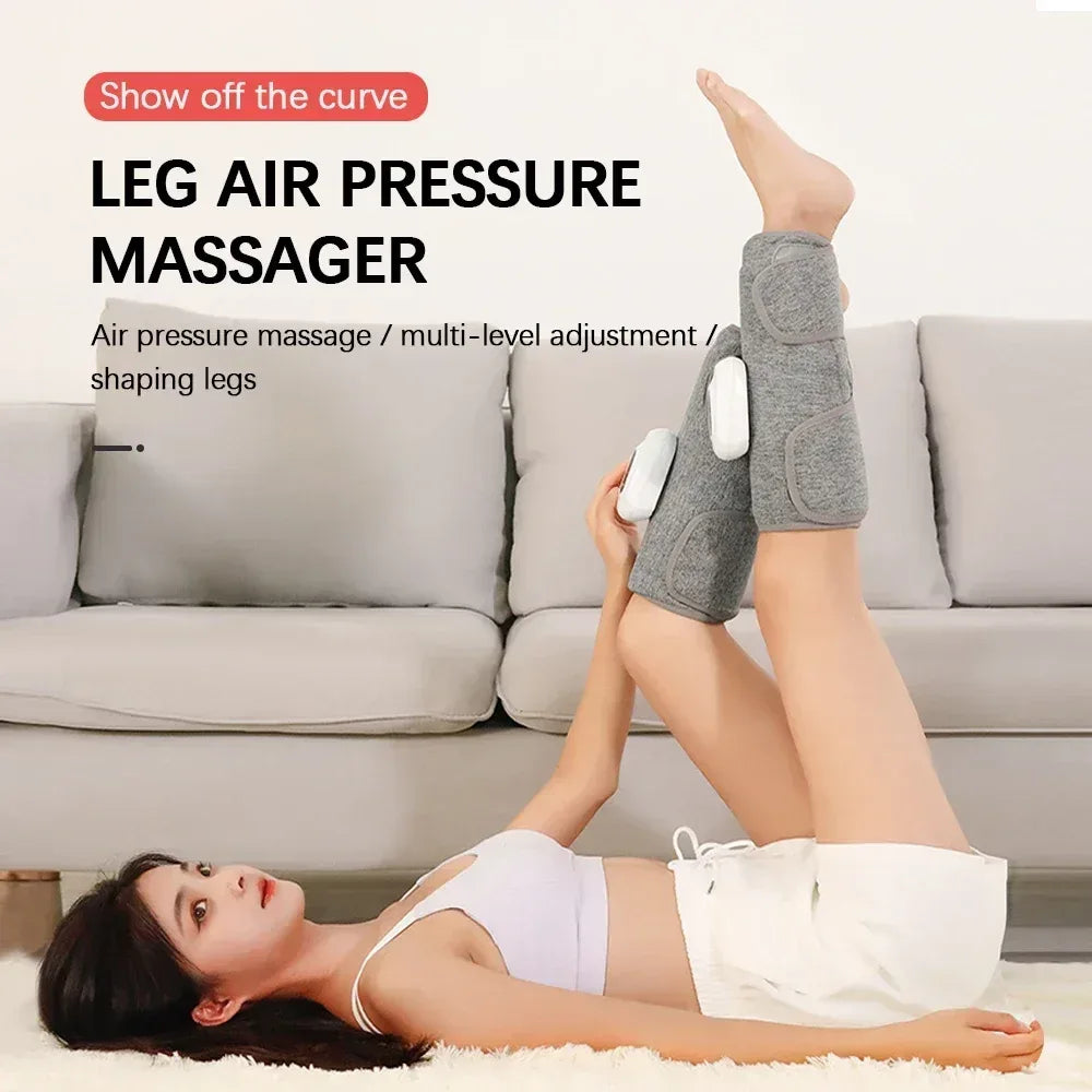 1/2 pcs Electric Leg Massager Wireless 360° Air Compression Leg Calf Massage Air Pressure Calf Massager Relax Leg Muscle - Urbizia