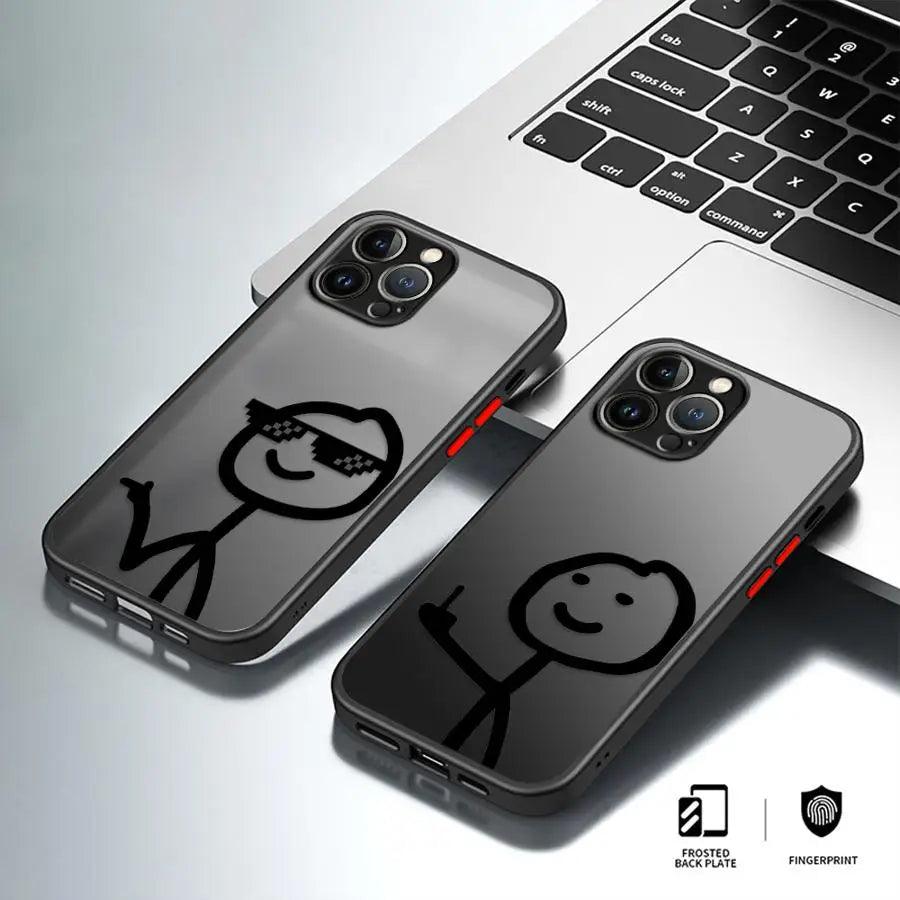 iPhone Cartoon Matchman Silicone Case