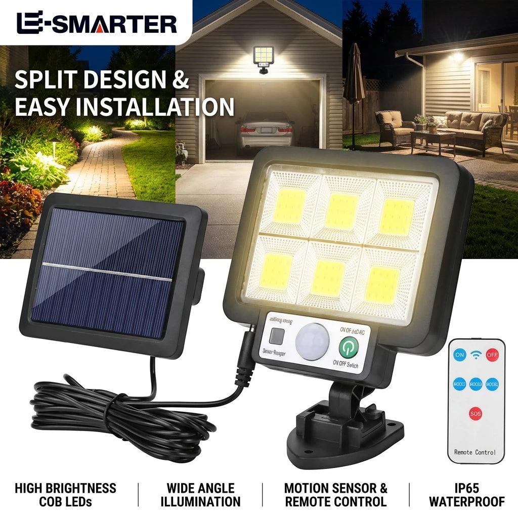 Outdoor Waterproof Emergency Street Garden Security Decor Lamp LED Solar Split Wall Lamp Motion Sensor Sunlight Light 3 Mode