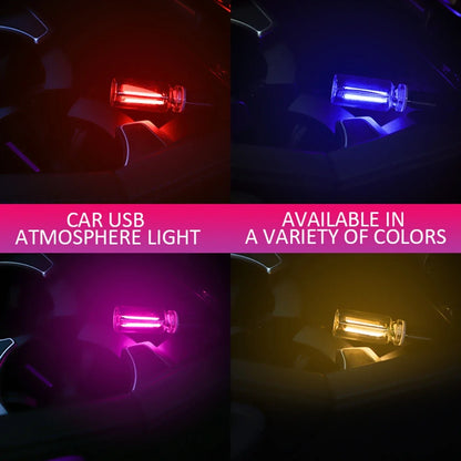 Car USB Night Light Glass Bottle Light Touch Adjustable LED USB Lamp Dimmable Portable Mini Glass Bottle Night Lamp USB