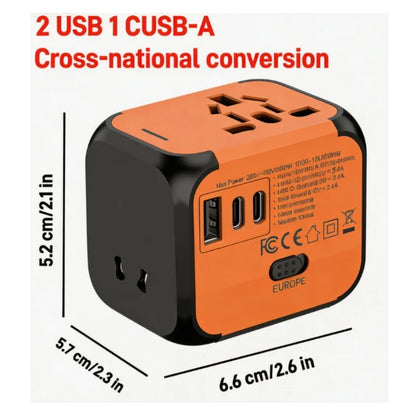 Universal Travel Adapter Power Plug Converter EU US UK AU All in One International Charger Wall Charger for Smartphone Laptop