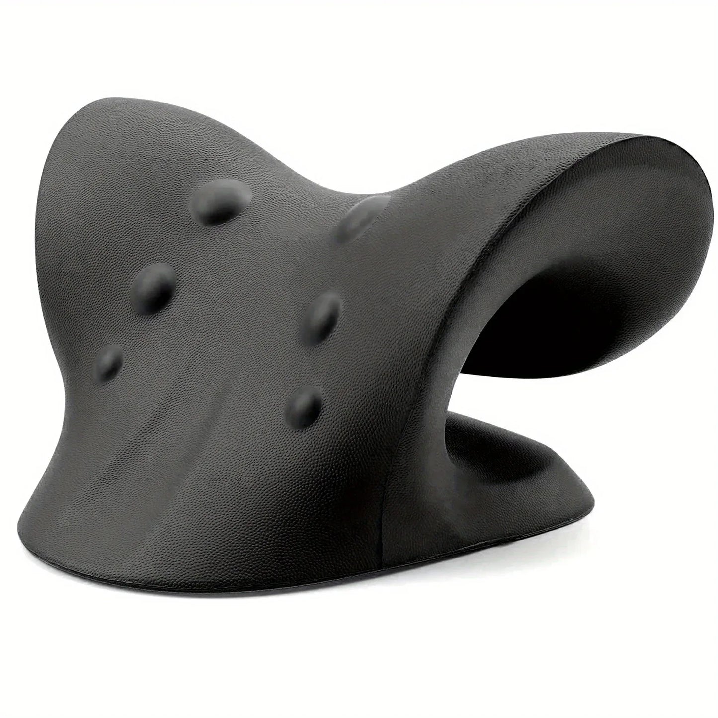 Eva Neck And Shoulder Relaxer, C-Shape Cervical Traction Device, Relax Spine Alignment, Chiropractic Pillow Stretcher Massager