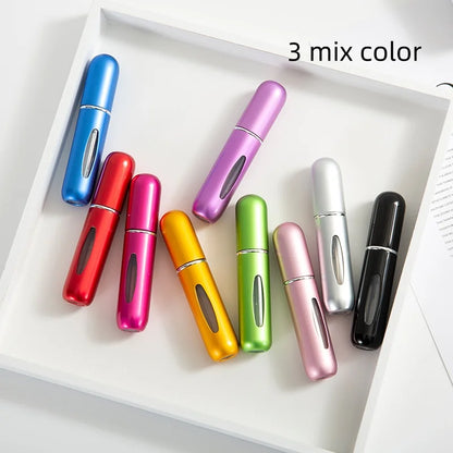 1/3/5/10pcs travel Leak portable mini perfume bottle with Bottom Fill Function aluminum refillable 5ml spray bottle