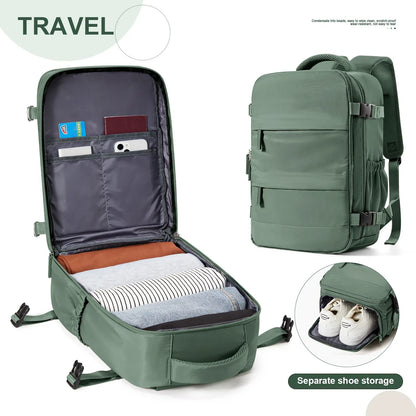 Ryanair-Approved Cabin Backpack 40x20x25cm – Travel Laptop Bag